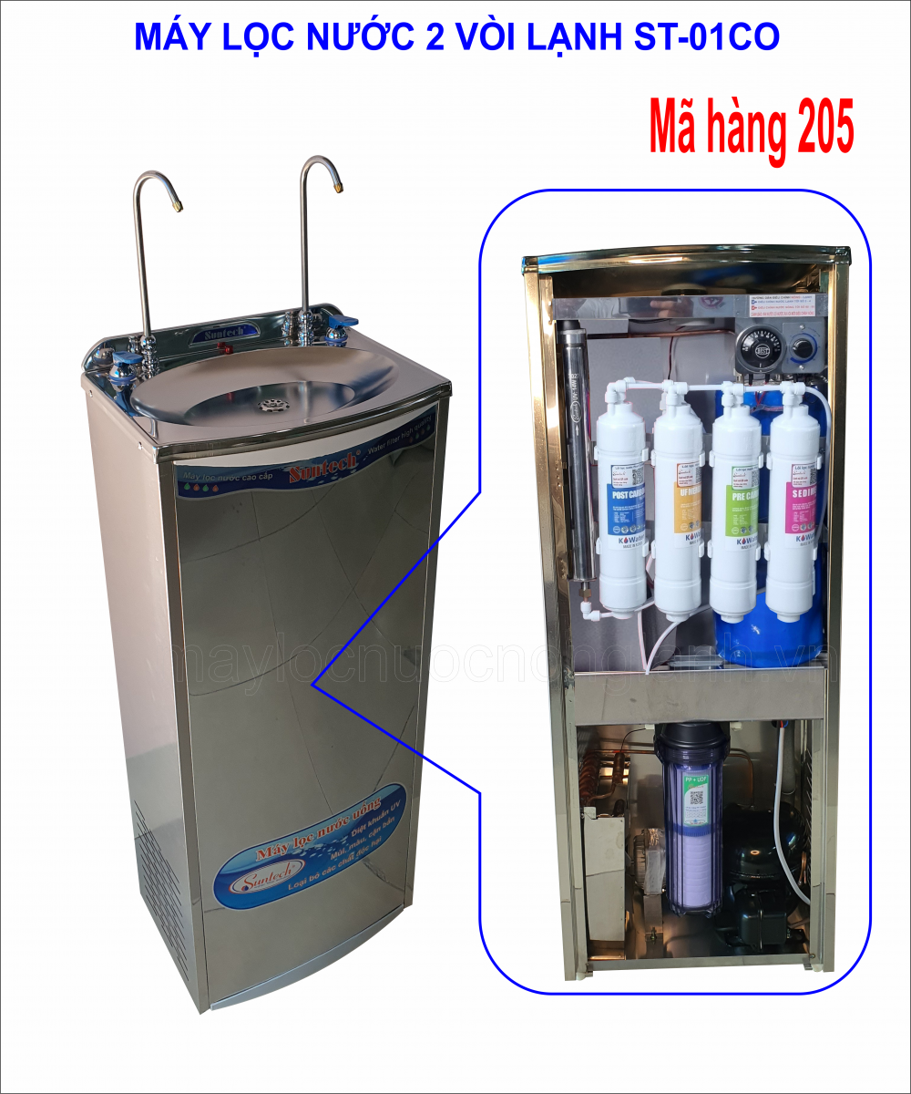 Máy nước uống 2 vòi lạnh Lọc Hàn Quốc