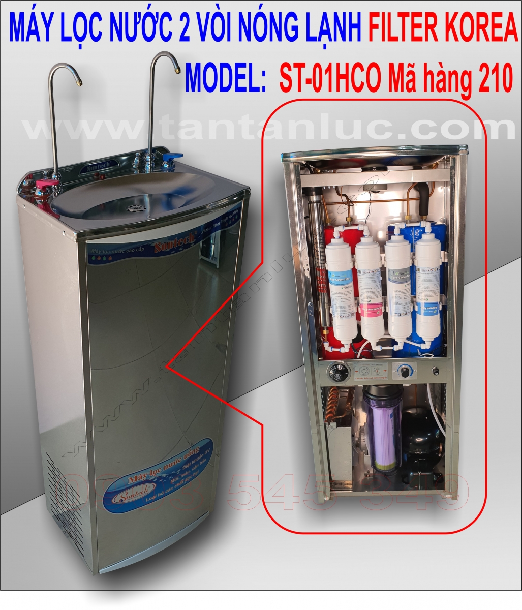 Máy lọc nước 2 vòi nóng lạnh Filter korea
