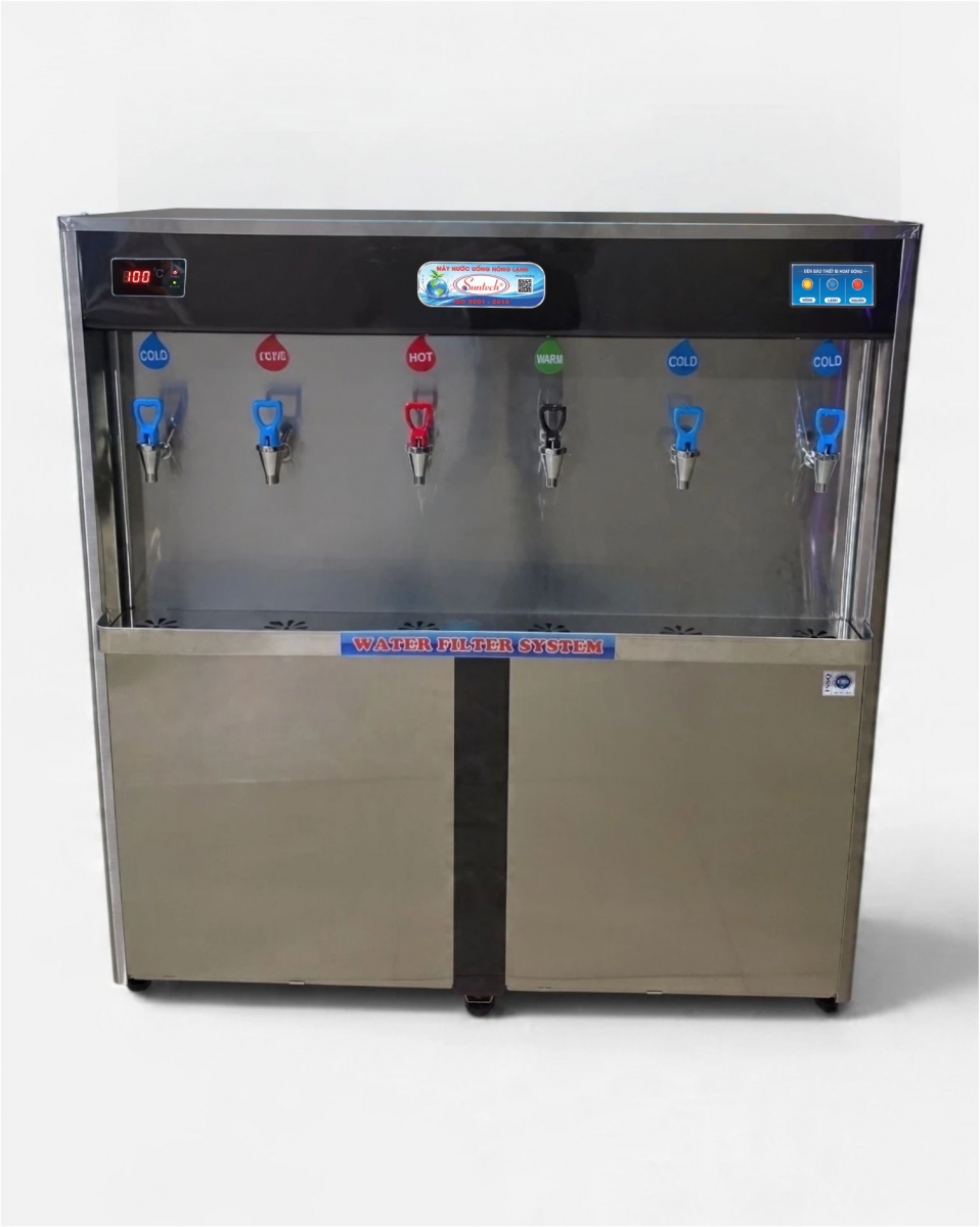 MÁY LỌC NƯỚC NÓNG LẠNH 6 VÒI CÔNG NGHIỆP SUNTECH - ST-062RO